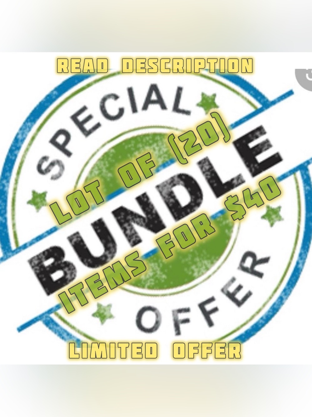 Special Bundle Offer Bundle Lot OF (20) Items For $40